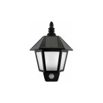 Solaire aliment capteur de mouvement mur lumires extrieure de scurit appliques led lanterne lampe ...