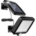 Solaires d'ext�rieur 56 led avec d�tecteur de mouvement, �tanch�it� ip65, angle d'�clairage 120�, applique ...