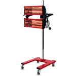 Solary lampe de schage de peinture infrarouge avec support, mobile avec roues, rglable en hauteur avec ...