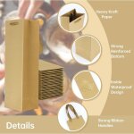 Sollbry - lot de 10 sacs � vin en papier kraft avec poign�es, sacs pour bouteilles de vin marron, sacs ...