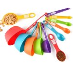 Lot de 12 tasses et cuillres  mesurer - ensemble d'ustensiles de mesure lavables au lave - vaisselle ...