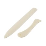 Lot de 2 marqueurs de pliage en os pour travaux manuels, en forme d'os droits et incurvs plioir scrapbooking ...
