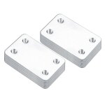 Sollbry - 20 pices plaques d'assemblage perfore plates, fixation droits plats plaques, acier connecteurs ...