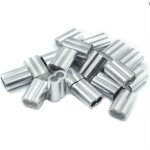 Sollbry - 20x manchons � sertir en aluminium avec double embouts 4. 0 mm ferrules en aluminium, clip ...