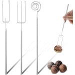 Sollbry - lot de 3 fourchettes  chocolat, fourchettes  fondue en acier inoxydable, couverts  fondue ...