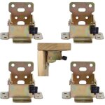 Sollbry - lot de 4 charnires de pied de table pliables  90  - verrouillage pliable pour pieds de table ...