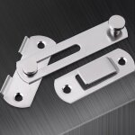Lot de 4 loquets de porte en acier inoxydable pour porte de grange, serrure de porte pliante, serrure ... Lot de 4 loquets de porte en acier inoxydable pour porte de grange, serrure de porte pliante, serrure ...