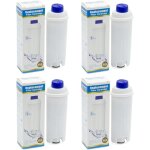 Sollbry - 4 pack dlsc002 filtre  eau compatible delonghi magnifica, dinamica, autentica, primadonna ...