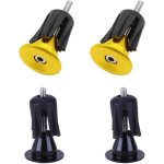 4 pices bouchons de bouchon de vlo en alliage d'aluminium, capuchons d'extrmit de guidon de vlo ...