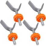 Lot de 4 tiges de broche filetes  axe en y pour portails monts  pression - pour scurit des bbs ...