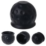 4 x 50 mm cache boule attelage, barre de remorquage boule attelage caoutchouc noir, capuchon de protection ...