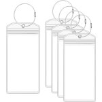 Sollbry - lot de 5 etiquette valise, etiquette bagage valise transparente etiquette valise voyage avion ...