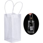 Lot de 6 sacs cadeaux rectangulaires transparents en pvc avec poignes pour la saint - valentin, petits ...