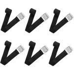 Sollbry - lot de 6 sangles de fixation, 402 cm, avec boucle de serrage, sangles d'arrimage, sangles d'arrimage ...