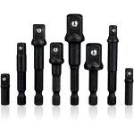 Sollbry - 8 pices adaptateurs porte douilles de tige hexagonale 1 / 4''  changement rapide, adaptor ...