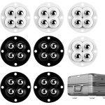 Lot de 8 roulettes auto - adhésives, rotation à 360 degrés, roulettes universelles pivotantes pour appareils ... Lot de 8 roulettes auto - adhésives, rotation à 360 degrés, roulettes universelles pivotantes pour appareils ...