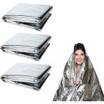 Argent, 160210cm)10 pcs couverture de survie, couvertures thermiques survie couverture de sauvetage ...