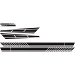 Autocollants pour jupe de capot latral de carrosserie de voiture, autocollants de voiture, 6x, autocollants ...