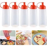 Sollbry - bouteilles condiments, 5 pcs 16 oz assaisonnement bouteille sauce, sauce bouteilles distributeur, ...