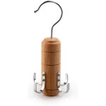 Cintre en bois pour ceinture, 4 crochets, charpes, cravates, organisateur d'accessoires de placard, ...