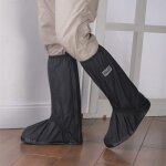 Couvre - chaussures imperméable noir pour bottes de pluie avec réflecteur (1 paire) - sollbry Couvre - chaussures imperméable noir pour bottes de pluie avec réflecteur (1 paire) - sollbry