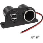 Sollbry double usb allume cigare prise chargeur de voiture, 3. 1a double usb + allume - cigare 12 / 24v ...