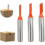 Sollbry fraise droite  queue de 8 mm, 3 pices fraise droite defonceuse, fraise a rainurer  tige, fraise ...