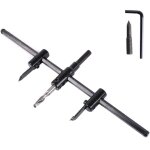 Sollbry - mche ajustable extensible 30 - 300mm, cercle rglable cutter scie kit, foret pour cloison ...