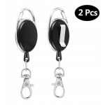 Sollbry paquets de bobines de badges rtractables robustes avec porte - cls, porte - badges pour porte ...