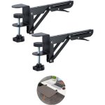 Sollbry - pince d'extension de bureau (planche non incluse) pour plateau pliable pour tiroir de clavier, ...