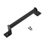 Sollbry - poigne de porte grange quincaillerie noire robuste pour porte de grange en acier au carbone ...