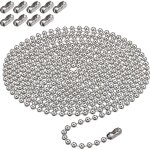 Sollbry - rallonge de chane de traction  billes de 10 pieds avec 10 connecteurs assortis pour remplacement ...