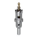 Scie cloche en métal de 22 mm, coupe - trou tct avec forets pilotes, foret en carbure cémenté robuste ... Scie cloche en métal de 22 mm, coupe - trou tct avec forets pilotes, foret en carbure cémenté robuste ...