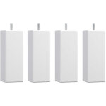 Someo - 4 pieds carr�s bois blanc 15 cm
