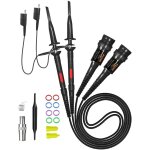 Sondes  clip pour oscilloscope 200mhz, sonde d'extrmit bnc entirement isole avec kit d'accessoires ...