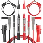 Sondes de multim�tre, de cordon test electrique inclus pinces crocodile, mini grip fil, petits crochets ...