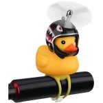 Sonnette de v�lo canard, accessoire de v�lo canard en caoutchouc avec lumi�re led, guidon � h�lice mignon, ...