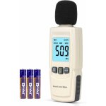 Aougo - sonomètre portable avec rétroéclairage (beige - blanc) Aougo - sonomètre portable avec rétroéclairage (beige - blanc)