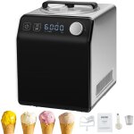 Vevor sorbetiere automatique turbine a glace professionnelle 2 l 180 w machine a glace electrique ecran ...