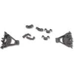 Sos accessoire paliers de fixation panier inf�rieur pour lave - vaisselle 00428344, 00418499 balay, bosch, ...