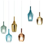 Suspension toile d'araigne en verre gea luce ofelia s plafonnier multi - lumires led e27