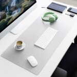 Sous - main nero similicuir blanc 80 x 40 cm