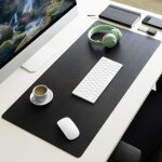 Sous - main nero similicuir noir 60 x 35 cm