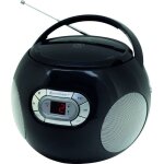 Soundmaster - scd2120sw radio - lecteur cd fm aux, cd noir
