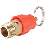 Soupape de s�curit� du compresseur d'air 1 / 4 120psi, soupape de s�curit� du compresseur d'air en laiton ...
