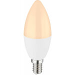 Source lumineuse ampoule led blanche dimmable lampe en aluminium en forme de bougie moderne, 1x douille ...