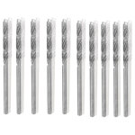 Sourcing map 10pcs foret h�lico�dal m�che diamant 1mm en acier rapide hss pour verre coquillages pierre ...