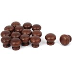 Sourcing map maison cabinet tiroir 27mmx24mm bois bois poign�e saisir poign�e fonc� rouge marron pour ...