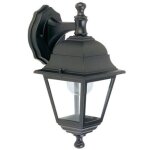 Lanterne applique descendante nano e27 60w noir externe cm15x20x33h - sovil Lanterne applique descendante nano e27 60w noir externe cm15x20x33h - sovil