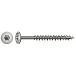 Spax - trcc japy t�te ronde collet carr� m6x25 filetage total acier zingu� noir - 10 pi�ces